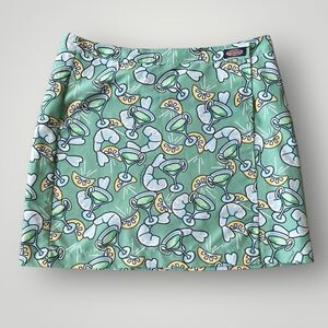 vineyard vines Skort Skirt Wrap Women Size S Martini Print